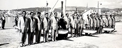 Equipo piragüistas, Palma a Roma en piragua 1950